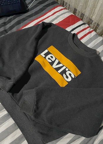 Levis Levi S Gri Bisiklet Yaka Sweatshirt