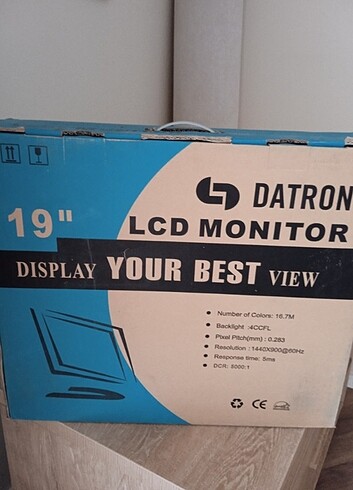 Sıfır kutusunda monitör