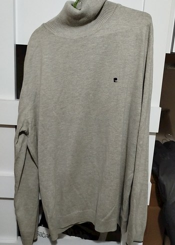 Gri Yün Kadın Uzun erkek Sweatshirt - Görsel 2