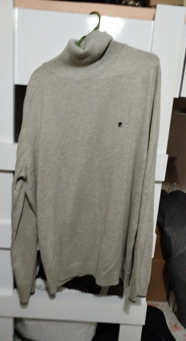 Gri Yün Kadın Uzun erkek Sweatshirt - Görsel 3