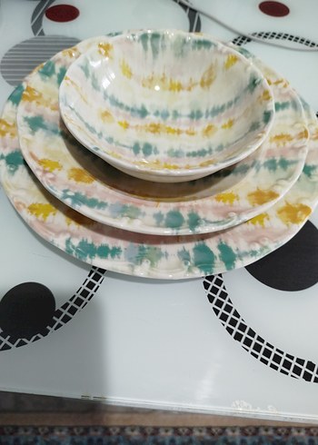 Pastel Renkli yemek takımı 18 parça - Görsel 2