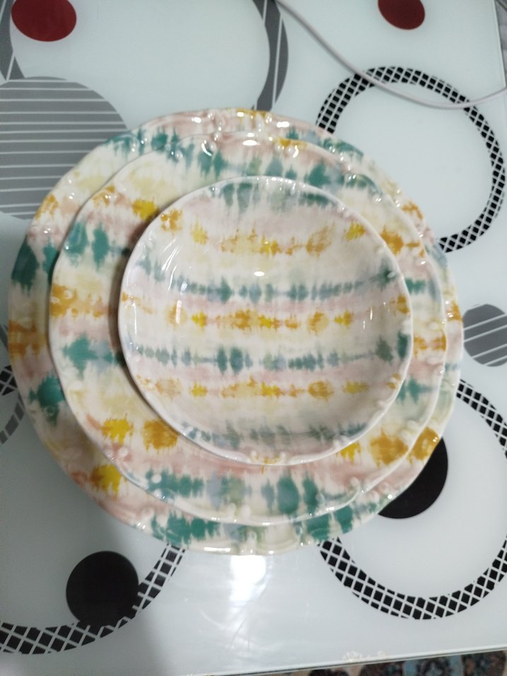 Pastel Renkli yemek takımı 18 parça - Görsel 3