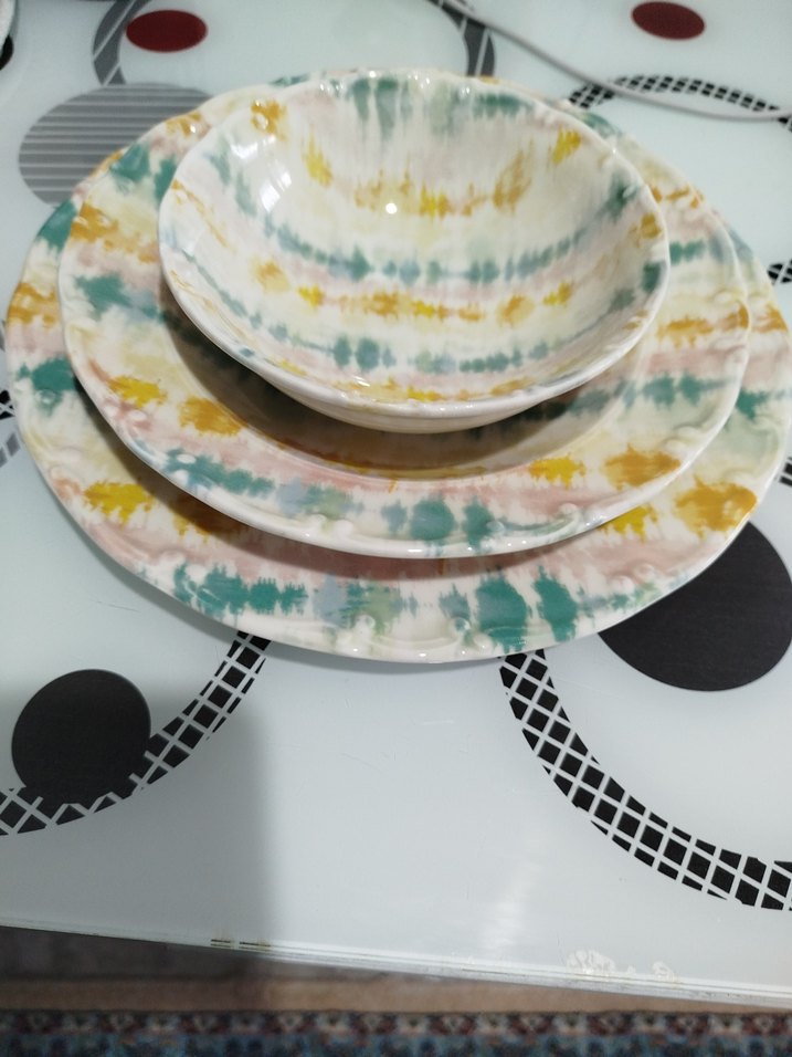 Pastel Renkli yemek takımı 18 parça - Görsel 2