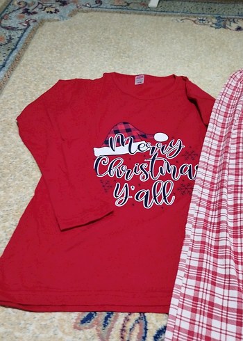 yılbaşı temalı kadın pijama takımı - Görsel 5