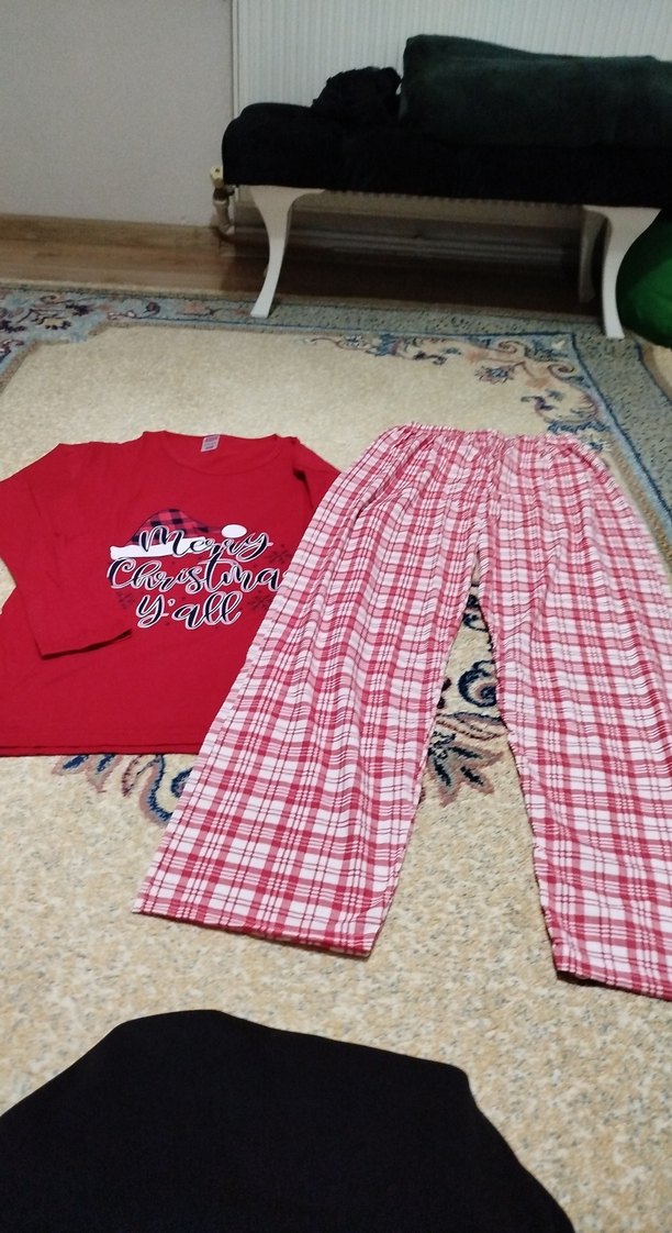 yılbaşı temalı kadın pijama takımı - Görsel 4
