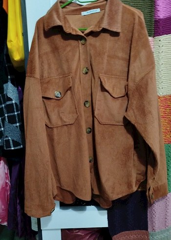 Düğmeli Kahverengi Süet Kadın Gömlek - Görsel 3