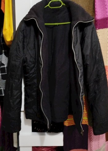 Kadın Siyah Fermuarlı Street Wear Ceket - Görsel 4