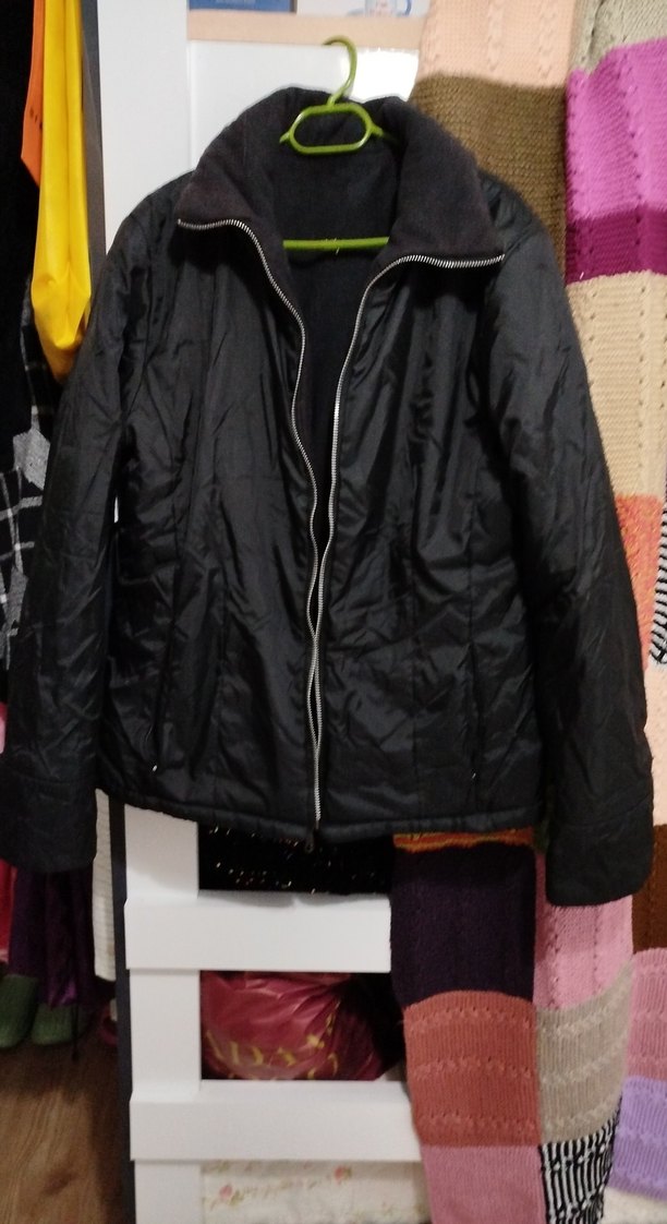 Kadın Siyah Fermuarlı Street Wear Ceket - Görsel 2