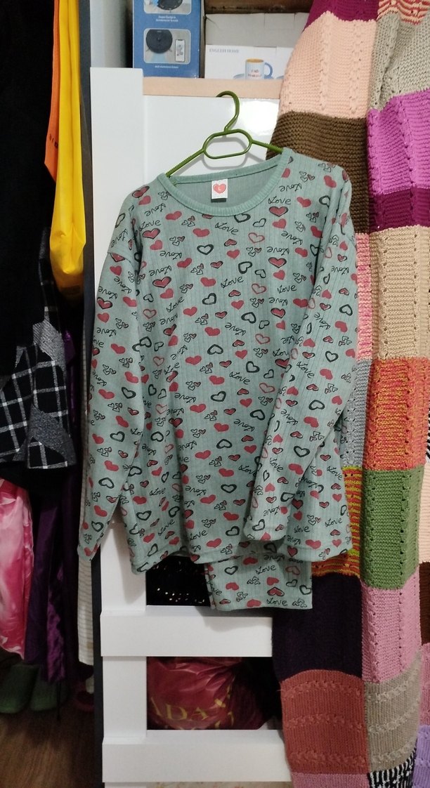 kalpli pijama takımı kışlık - Görsel 2