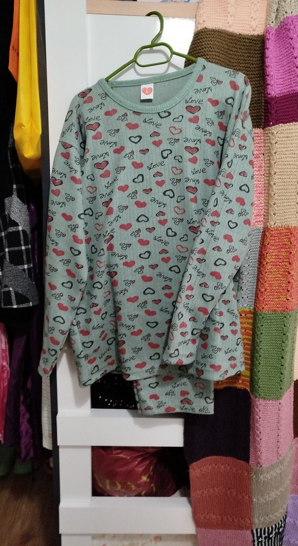 kalpli pijama takımı kışlık - Görsel 3