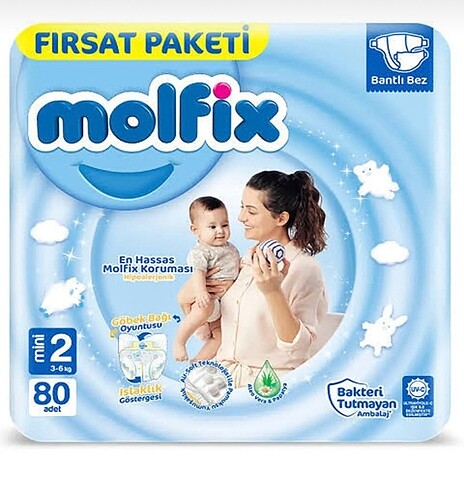 Molfix 2 numara 80 adet bez