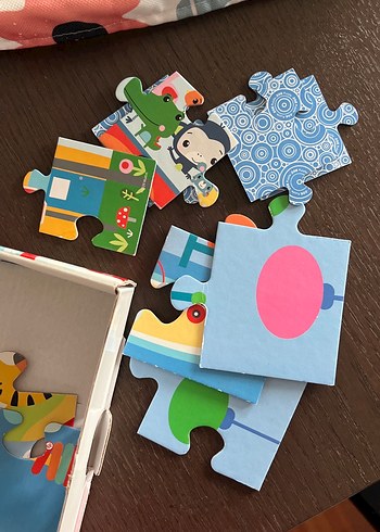 Beden Renk Fisher-Price 2'si 1 Arada Renkli Bebek Puzzle