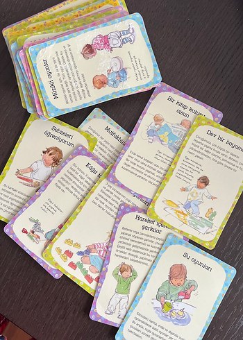 Çocuklar için eğitici kartlar seti