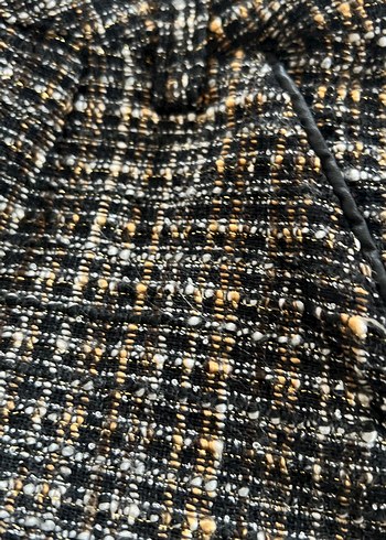 Gri Ekose Mini Şort Düğmeli Rahat Kesim - Görsel 3