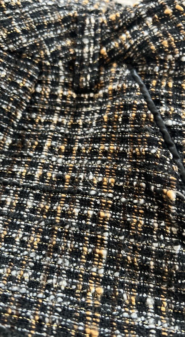 Gri Ekose Mini Şort Düğmeli Rahat Kesim - Görsel 3