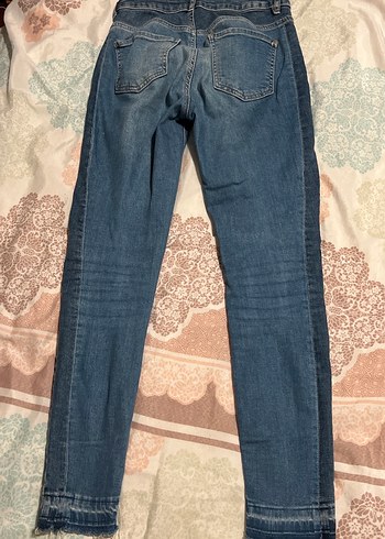 Kadın Mavi Denim Normal Boy Jean - Görsel 4