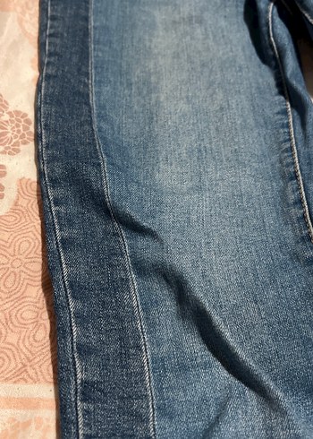 Kadın Mavi Denim Normal Boy Jean - Görsel 2