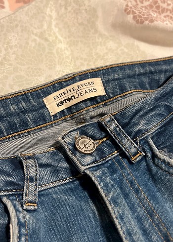 Kadın Mavi Denim Normal Boy Jean - Görsel 3