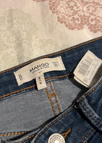 Gri Bağlamalı Kadın Midi Boy Denim Pantolon - Görsel 3