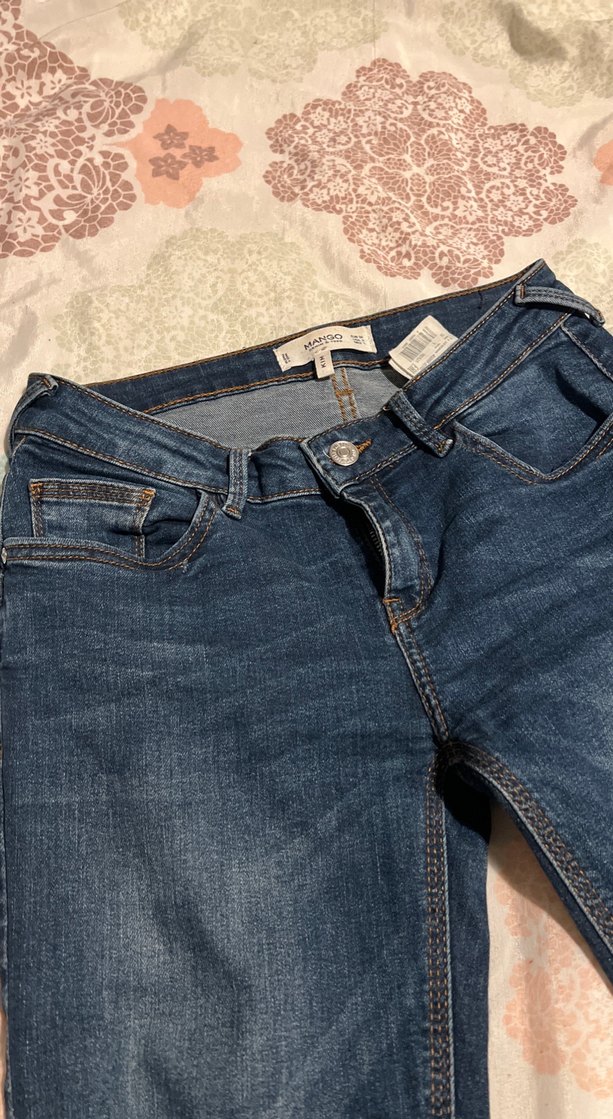 Gri Bağlamalı Kadın Midi Boy Denim Pantolon - Görsel 2