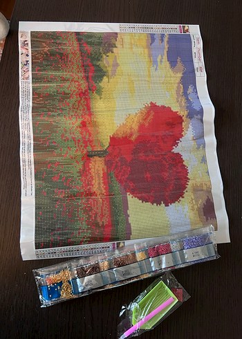 Kalp Şeklinde Ağaçlı Mozaik Tablo Seti - Görsel 3