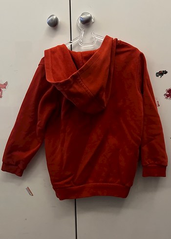 Koyu Kırmızı Kapüşonlu Erkek Sweatshirt - Görsel 3