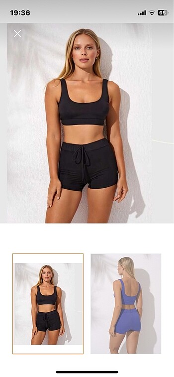 Şortlu Bra Bikini Takım