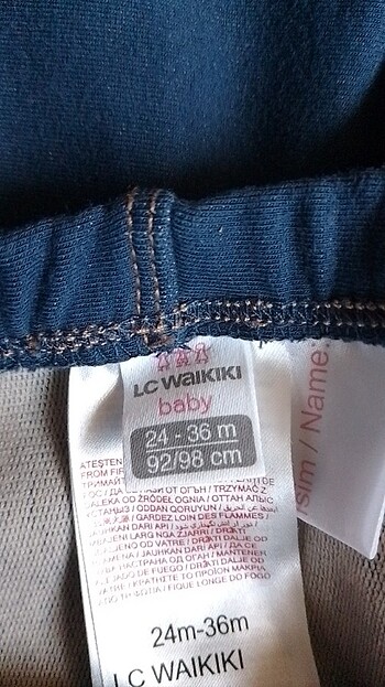 24-36 Ay Beden lacivert Renk LCW kız bebek 2-3 yaş tayt pantolon 
