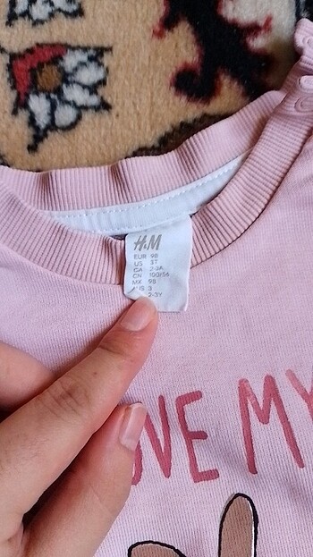 H&M Hm kız bebek 2-3 yaş bluz