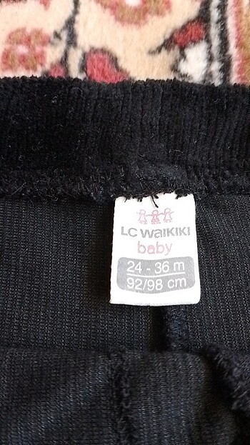 LC Waikiki LCW kız bebek 2-3 yaş kadife tayt