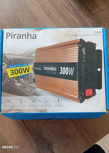Piranha 300W Araç İçi Güç İnvertörü