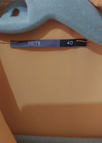 Bej Vintage Düğmeli Kadın Gömlek - Görsel 3