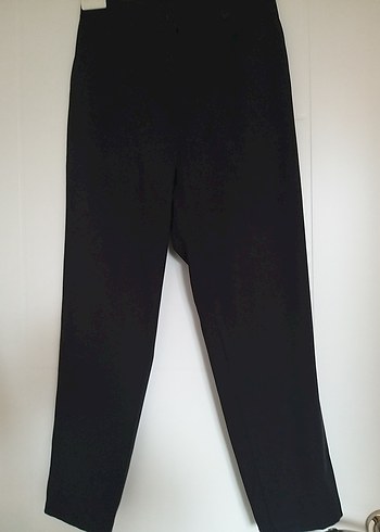 Siyah Kadın bilek boy dar pantalon