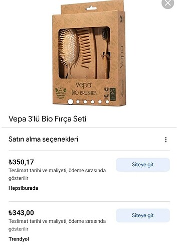 Beden camel Renk Vepa bıo brusher set