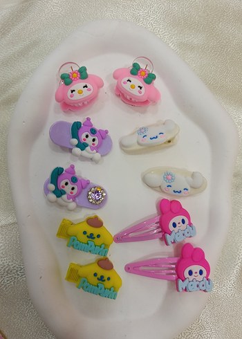 Renkli Sanrio Figürlü Pens Toka - Görsel 3