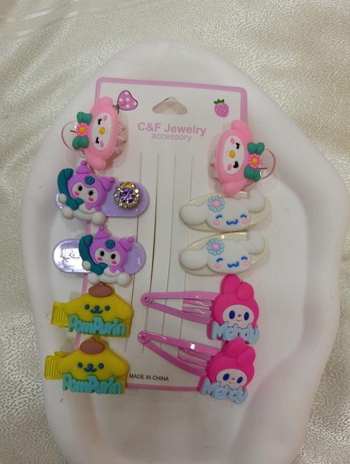 Renkli Sanrio Figürlü Pens Toka - Görsel 5