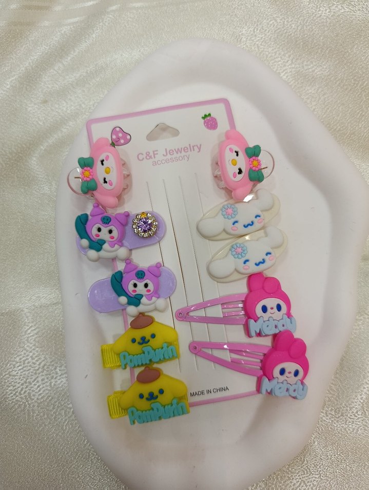 Renkli Sanrio Figürlü Pens Toka - Görsel 2