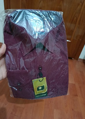 Bordo Uzun Kollu Erkek Gömlek