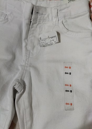 Erkek Çocuk Beyaz Regular Fit Pamuk Pantolon - Görsel 2