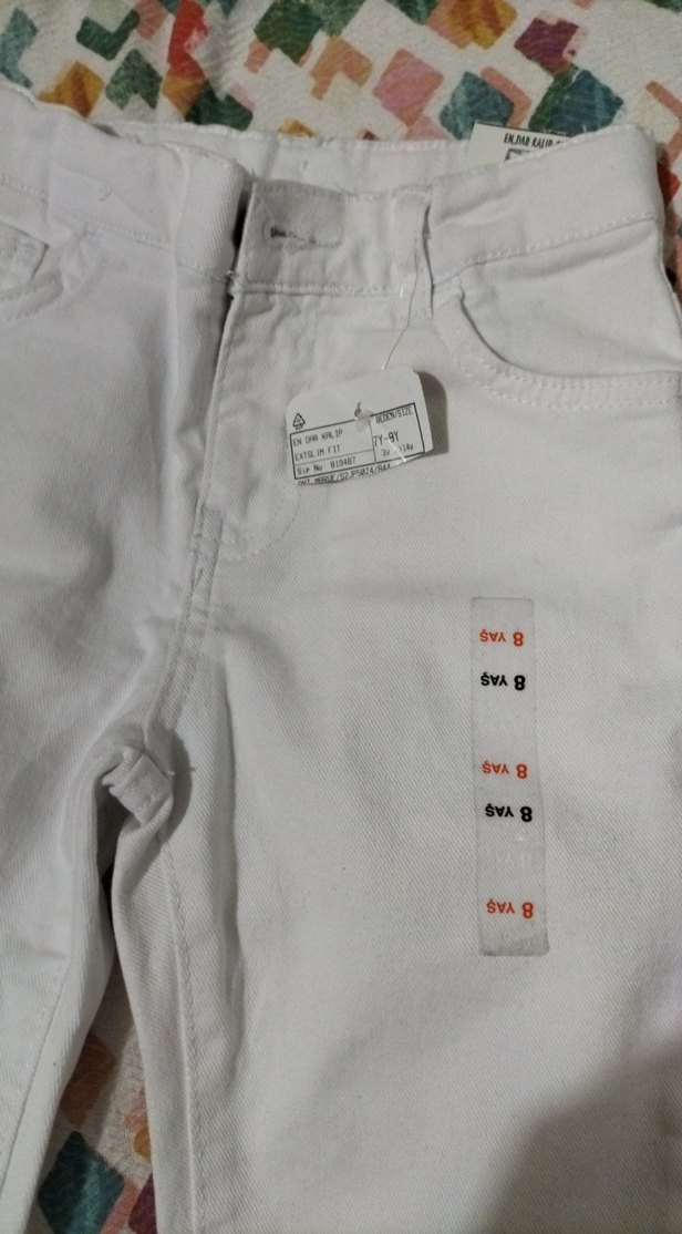 Erkek Çocuk Beyaz Regular Fit Pamuk Pantolon - Görsel 2