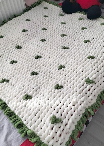 puffy Nakışlı Beyaz Renkli Bebek Battaniyesi - Görsel 3