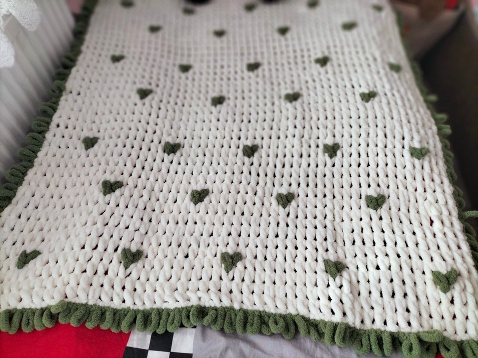 puffy Nakışlı Beyaz Renkli Bebek Battaniyesi - Görsel 2