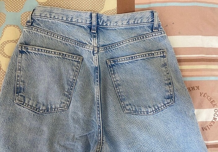 38 Beden mavi Renk İspanyol paça jean