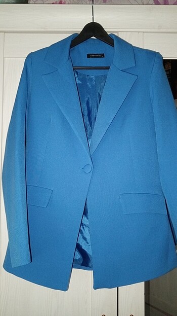 Mavi blazer ceket 