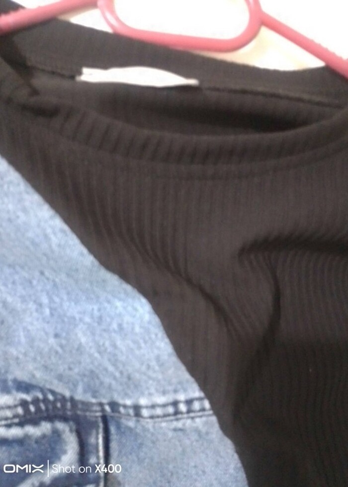 Yenidir bir defa  giydim kot detaylı spor tunik  yazlık  - Görsel 4