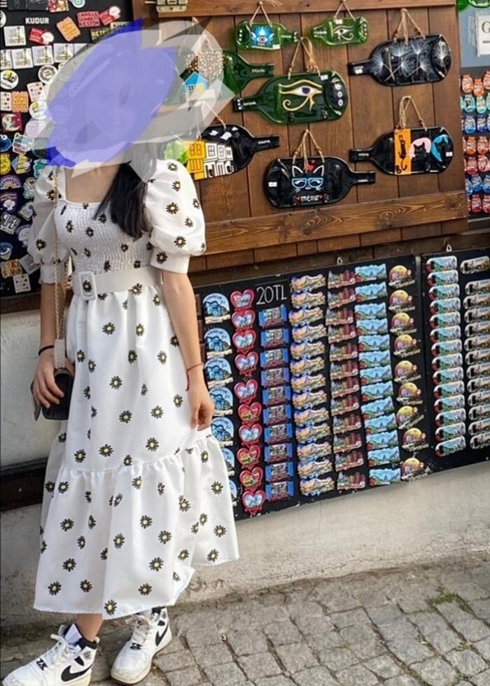 Yazlık elbise yenidir s beden - Görsel 4