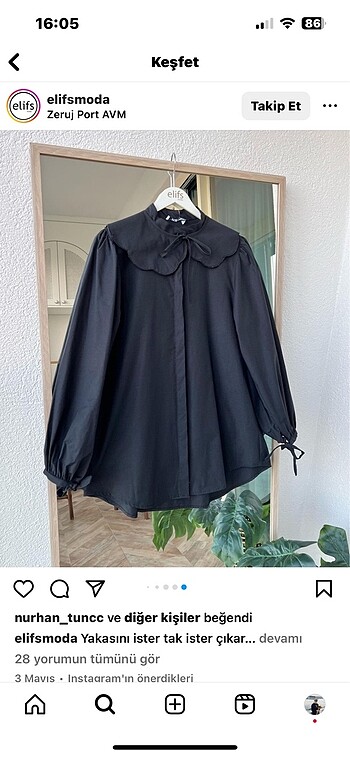 Bebe yaka tunik