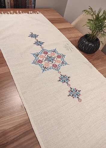 Diğer El işlemesi kanaviçe runner