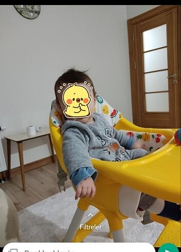 Sarı Mama sandalyesi 