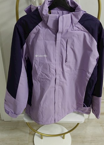 Columbia Lila Lacivert Kapusonlu Outdoor Ceket